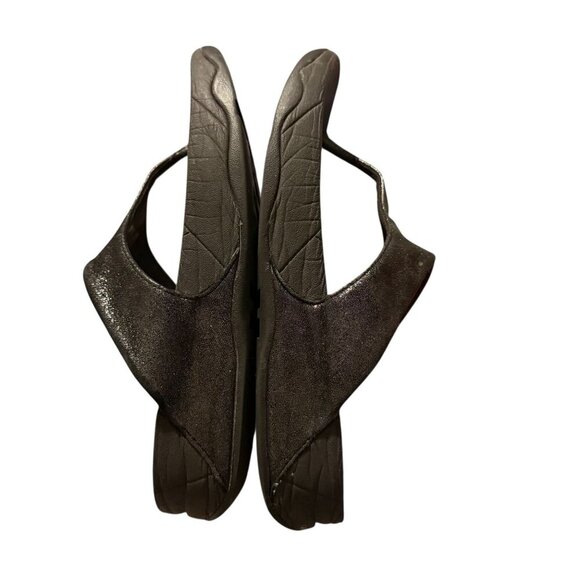 Fitflop Womens Black Thong Sandals Slip-On Comfort Shoes Size US 7 fair cond. - Picture 7 of 10